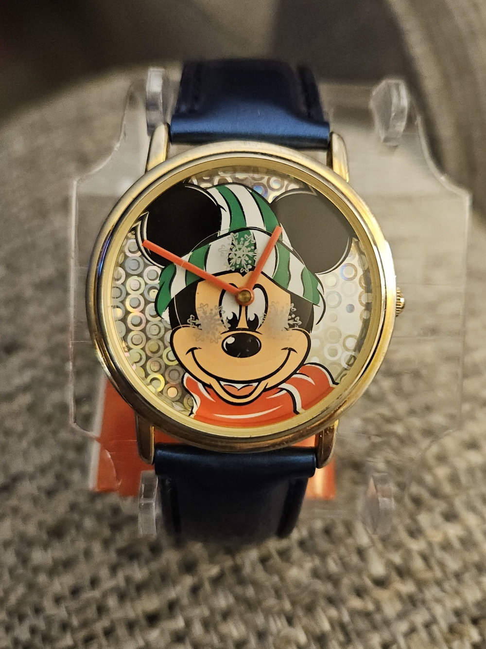 Lorus - Blue Strap Mickey Character Watch with Gold-Tone Case